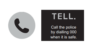 Tell. Call the police